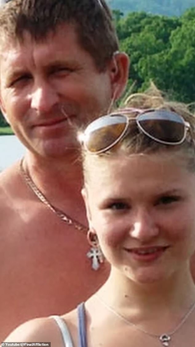 Mauled: The teen and her stepfather's bodies were both discovered `around half an hour after the brutal attacks
